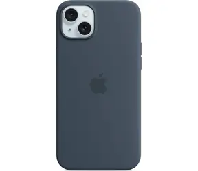 Silikonowe etui Apple z MagSafe do iPhone'a 15 PLUS w kolorze burzowego błękitu / wyprzedaż