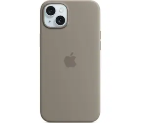 Silikonowe etui Apple z MagSafe do iPhone'a 15 PLUS w kolorze gliny