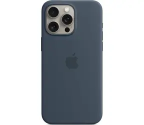 Silikonowe etui Apple z MagSafe do iPhone 15 Pro Max w kolorze burzowego błękitu