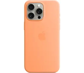 Apple Silikonowe etui z MagSafe do iPhone 15 Pro Max sorbet pomarańczowe