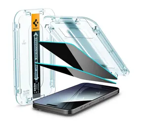 Szkło hartowane Spigen Glass tR EZ Fit Privacy 2 szt. do iPhone 15 Pro, przezroczyste