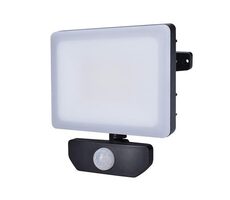 Reflektor LED Solight WM-30WS-Q Quick z czujnikiem czarny / 30W / 2550lm / 4000K / IP44