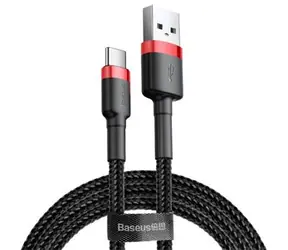 Baseus CATKLF-B91 Kabel USB-A (M) - USB-C (M) 1 m czarno-czerwony