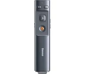Baseus ACFYB-0G Orange Dot Wielofunkcyjny pilot do prezentacji ze wskaźnikiem laserowym w kolorze szarym