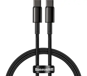 Baseus CATWJ-01 Kabel USB-C (M) - USB-C (M) 1 m czarny / 100W