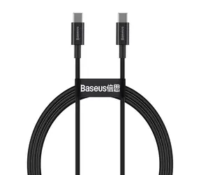 Baseus CATYS-B01 Kabel USB-C (M) - USB-C (M) 1 m czarny / 100W