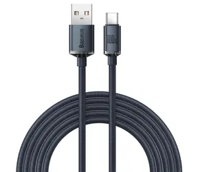 Baseus CAJY000501 Kabel USB-A (M) - USB-C (M) 2 m czarny / 100W