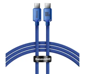 Baseus CAJY000603 Kabel USB-C (M) - USB-C (M) 1,2 m niebieski / 100W