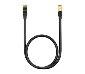 Baseus WKJS010001 Kabel sieciowy CAT7 0,5 m czarny / RJ-45 - RJ45 / 10Gbps