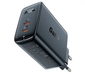 Ładowarka Acefast PD50W GaN czarna / 2x USB-C / 50W