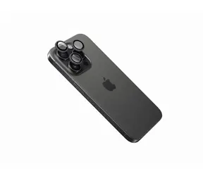 FIXED Szkło aparatu Szkło ochronne obiektywu aparatu do Apple iPhone 15 Pro/ 15 Pro Max w kolorze gwiezdnej szarości