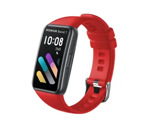 FIXED Pasek silikonowy Pasek silikonowy do Honor Band 6/7 czerwony