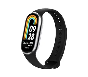 FIXED Pasek silikonowy Pasek silikonowy do XIAOMI Mi Band 8 w kolorze czarnym