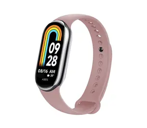 FIXED Pasek silikonowy Pasek silikonowy do XIAOMI Mi Band 8 w kolorze różowym