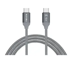 Kabel Nevox USB-C (M) - USB-C (M) 2 m szary / 100W