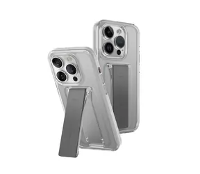Pokrowiec ochronny UNIQ Heldro Mount+ do Apple iPhone 15 Pro z przezroczystą podstawką (przezroczysty)