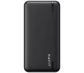 Havit PB90 10000 mAh czarny / Power bank / 2x USB / 1x USB-C / 1x MicroUSB / stan baterii 