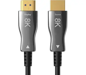Claroc Kabel optyczny HDMI 2.1 (M) - HDMI 2.1 (M) 20 m czarny / AOC / 8K przy 60 Hz / 4K przy 120 Hz