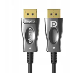 Claroc Kabel optyczny DisplayPort 1.4 (M) - DisplayPort 1.4 (M) 30 m czarny / AOC / 8K przy 60 Hz / 4K przy 120 Hz