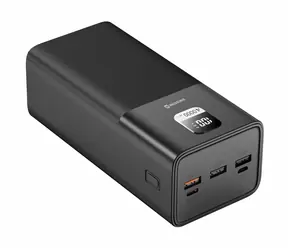 Swissten 22013941 40000 mAh czarny / Power Bank / 5 V / 3 A / USB-C i USB i micro-USB
