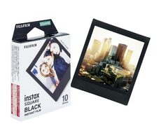 Fujifilm Instax Square Film czarna ramka 10 szt. / Film natychmiastowy / 86 x 72 mm / błyszczący