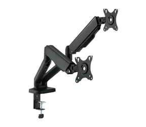 Brateck LDT46-C024E / Uchwyt do monitora / dwa ramiona / nośność 2x 9 kg / VESA 75 i 100
