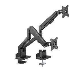 Brateck LDT62-C024 / Uchwyt do monitora / dwa ramiona / nośność 2x 9 kg / VESA 75 i 100