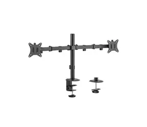 Brateck LDT66-C024 / Uchwyt do monitora / dwa ramiona / nośność 2x 9 kg / VESA 75 i 100