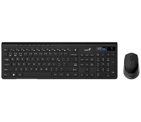 Genius SlimStar 8230 czarny / Zestaw bezprzewodowej klawiatury i myszy / Bluetooth + 2,4 GHz / podłączenie do 3 urządzeń / CZ+ SK la