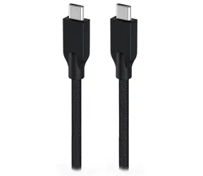 Genius ACC-C2CC-3A Kabel USB-C (M) - USB-C (M) 1 m czarny / pleciony / 60W