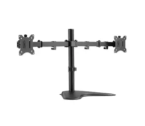 LogiLink BP0099 czarny / Ramię na 2 monitory / VESA / 17" do 32" / do 8 kg 