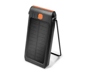 LogiLink PA0273 czarny / Powerbank / panel słoneczny / 10000 mAh / 1x USB-A / 1x USB-C