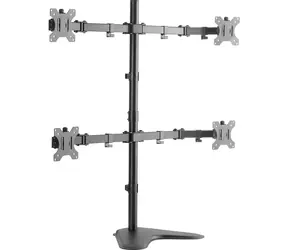 LogiLink BP0046 czarny / Ramię na 4 monitory / VESA / 13" do 32" / do 8 kg 