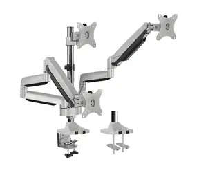 LogiLink BP0052 srebrny / Ramię na 3 monitory / VESA / 13" do 32" / do 7 kg 