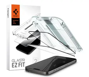 Szkło ochronne Spigen Glass tR EZ Fit 2 Pack do Apple iPhone 15 Pro Max FC w kolorze czarnym
