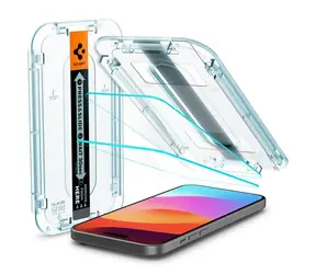 Zestaw 2 szkieł ochronnych Spigen Glass tR EZ Fit do Apple iPhone 15 
