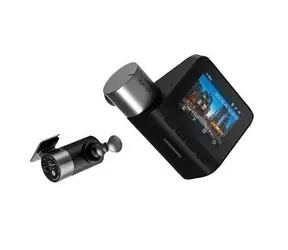 70mai Dash Cam Pro PLUS + zestaw tylnej kamery RC06 czarny / 2" LCD / 2592x1944 / WDR / 500 mAh / tryb parkowania