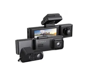 Lamax N10 GPS 3w1 / Kamera samochodowa / 3,18" / Rozdzielczość wideo 1440p (2,5K) / USB-C / MicroSD