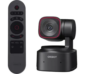 OBSBOT Tiny 2 Lite Remote Combo PTZ Czarny / Kamera internetowa / 1920 x 1080 / USB 