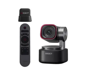 OBSBOT Tiny 3 4K Remote + MIC Combo / kamera internetowa / gimbal / 4K@30fps / FullHD@120fps / USB-C / mikrofon  