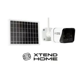 Xtend Home SO100 biała / Kamera zewnętrzna z ładowaniem solarnym / 1080p / 4 mm / Wi-Fi / IP65 / IR 15 m / Tuya CZ & SK