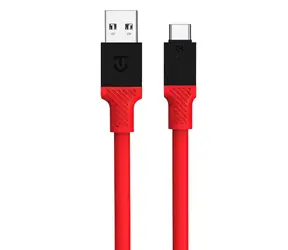 Cable Tactical Fat Man USB-A/USB-C 1m czerwony