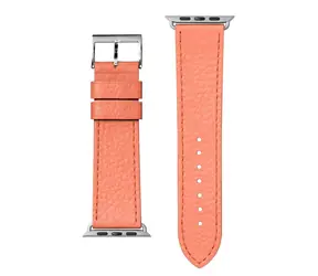 Skórzany pasek LAUT Milano do Apple Watch 42 i 44 mm w kolorze koralowym