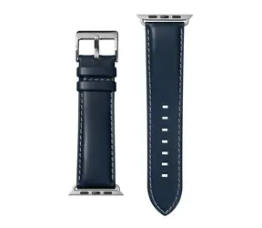 Skórzany pasek LAUT Oxford do Apple Watch 42 i 44 mm w kolorze ciemnoniebieskim