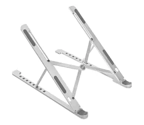 LAUT Work Station srebrny / przenośny stojak na laptopa lub tablet / 12" - 17" / 8 pozycji 