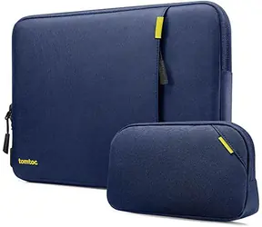 Etui tomtoc Sleeve Kit do MacBooka Air/Pro 14", granatowe