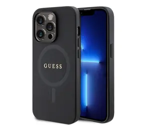 Osłona tylna Guess PU Saffiano MagSafe do Apple iPhone 15 Pro Max czarna