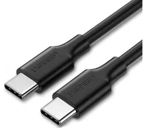 Ugreen Kabel USB-C (M) - USB-C (M) 1m czarny / Zasilanie 60W
