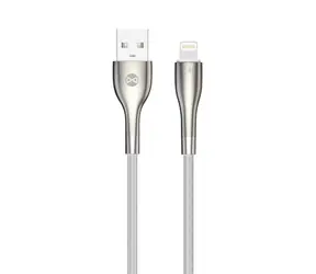Kabel Forever Sleek USB-A (M) - Lightning (M) 1m biały / 2,4 A 