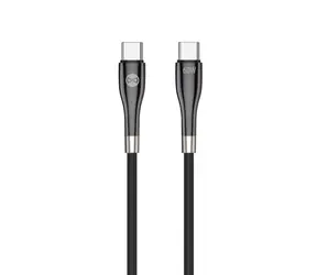 Kabel Forever Sleek USB-C (M) - USB-C (M) (60W) 1m czarny 